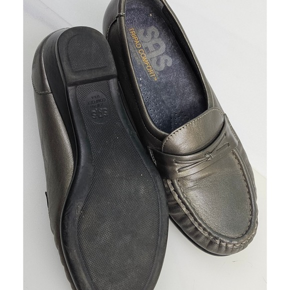 SAS Tripad Comfort Slip On Shoes Loafers Leather Upper Womens Size 5.5W *Read* - Picture 2 of 12